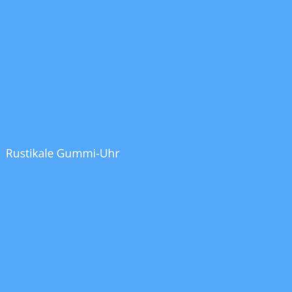 Rustikale Gummi-Uhr