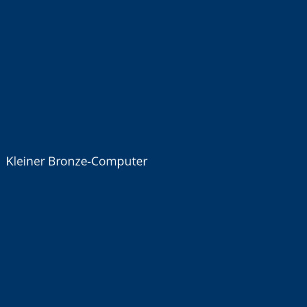 Kleiner Bronze-Computer
