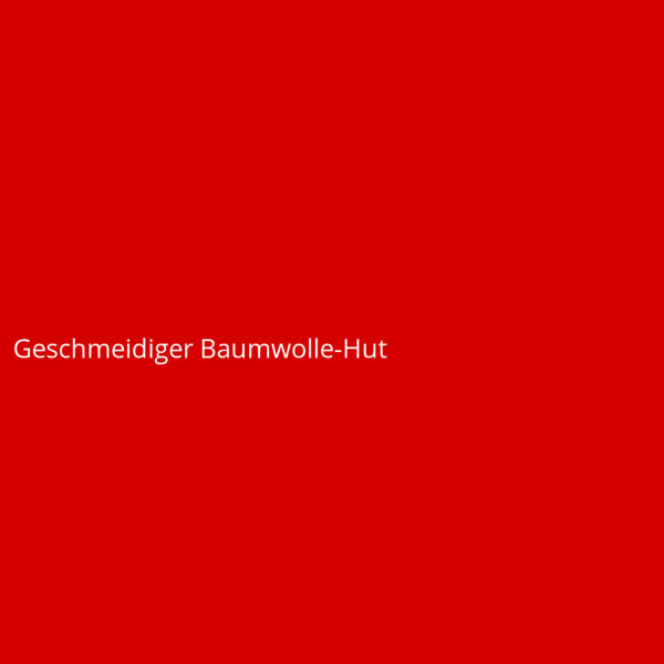 Geschmeidiger Baumwolle-Hut