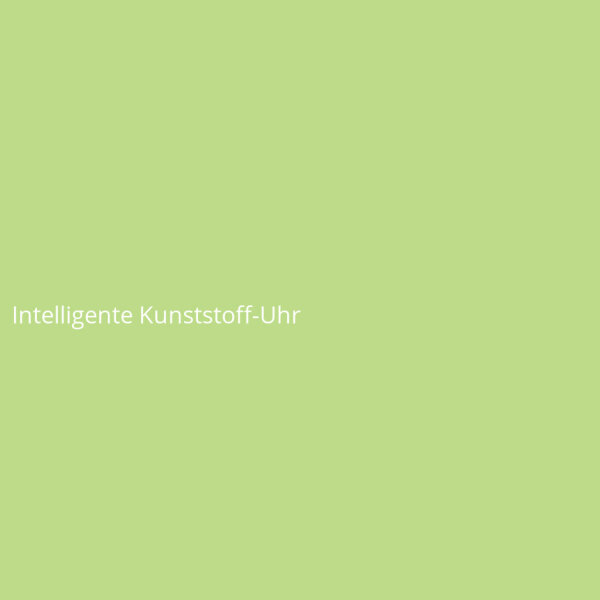 Intelligente Kunststoff-Uhr
