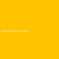 Fantastische Bronze-Bank