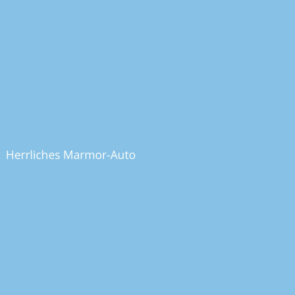 Herrliches Marmor-Auto