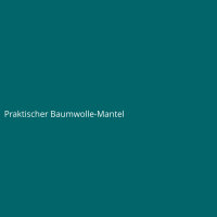 Praktischer Baumwolle-Mantel